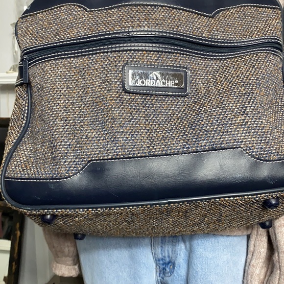 Gorgeous Vintage Jordache Tweed Travel Bag - Picture 5 of 9